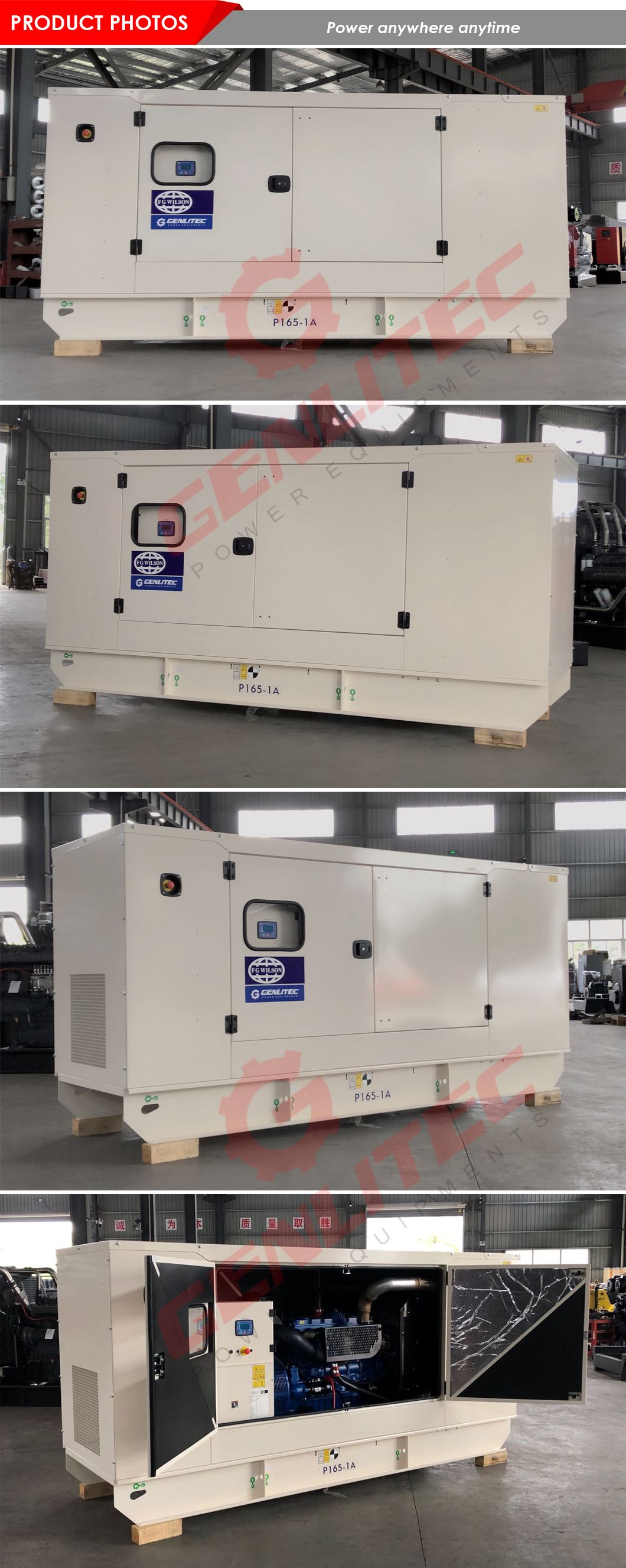 100kVA 80kw 50Hz Original Fg Wilson Diesel Generator Set in Stock
