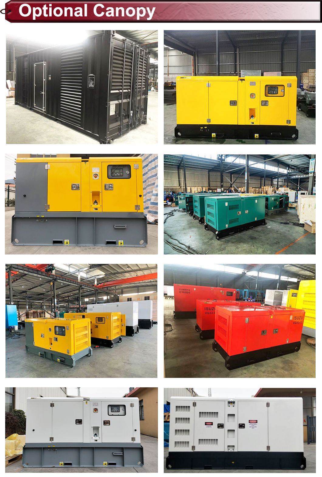 11kw 13kVA 13kv Factory Audit Air Cooled Ricardo Kofo Diesel Cat Generator