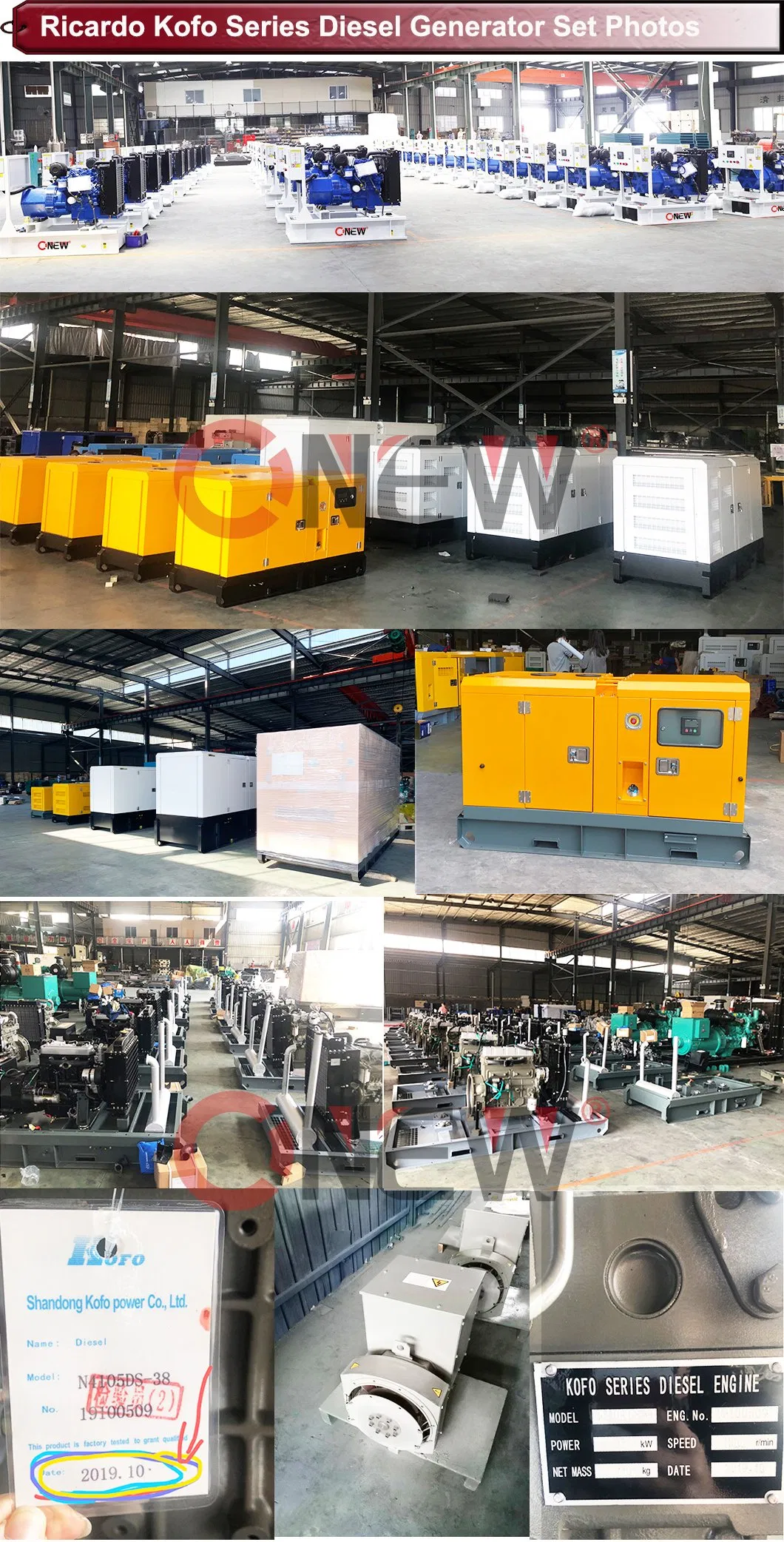 1200kVA 1500kVA 1mva Diesel Generator Rpm 1500 Price List