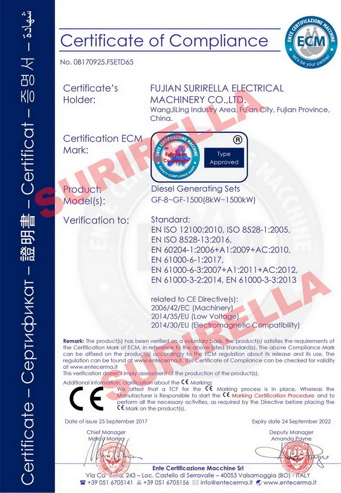 135kVA Cumins Super Silent Diesel Generator Set (100kVA 150kVA 200kVA 250kVA 300kVA 400kVA 500kVA 600kVA 750kVA 800kVA 1000kVA 1500kVA 2000kVA 2500kVA)