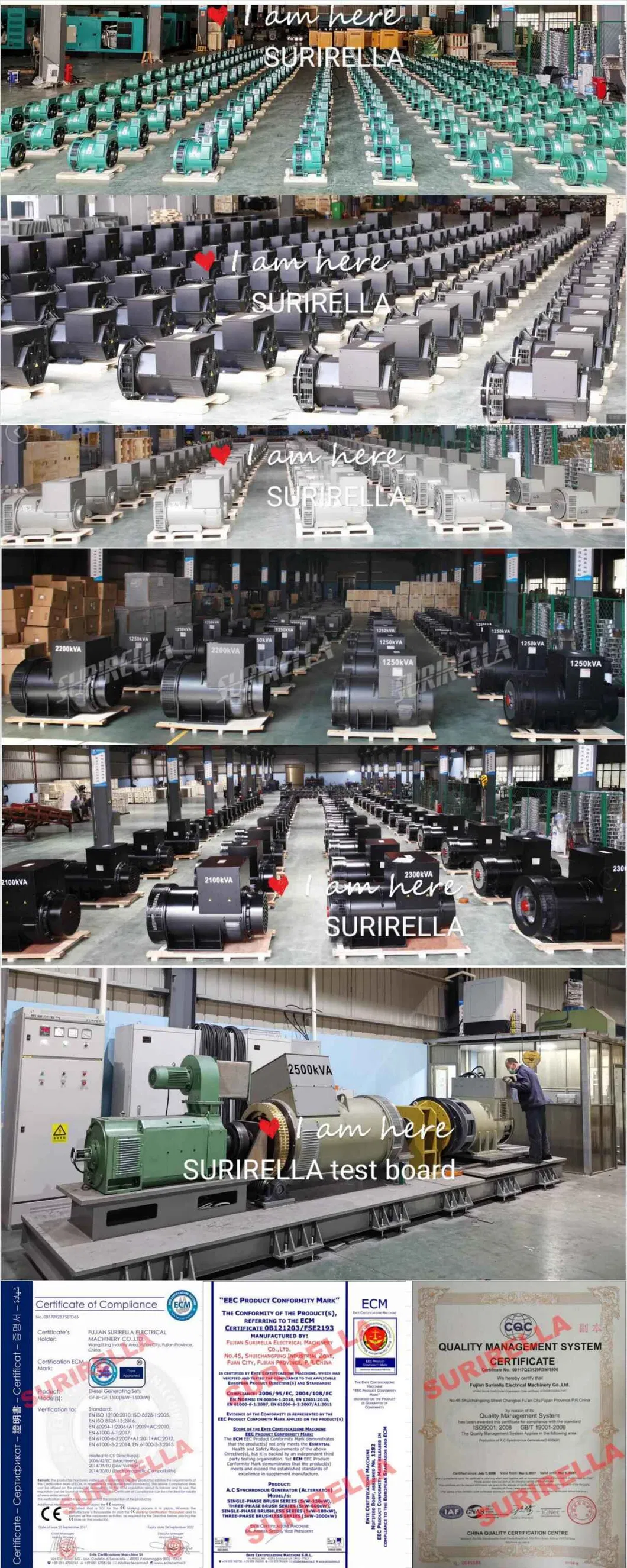160kw 200kVA AC Brushless Stamford Alternator (80kW 100kW 112kW 120kW 144kW 160kW 180kW 200kW 100kVA 125kVA 140kVA 150kVA 160kVA 180kVA 200kVA 230kVA 250kVA)