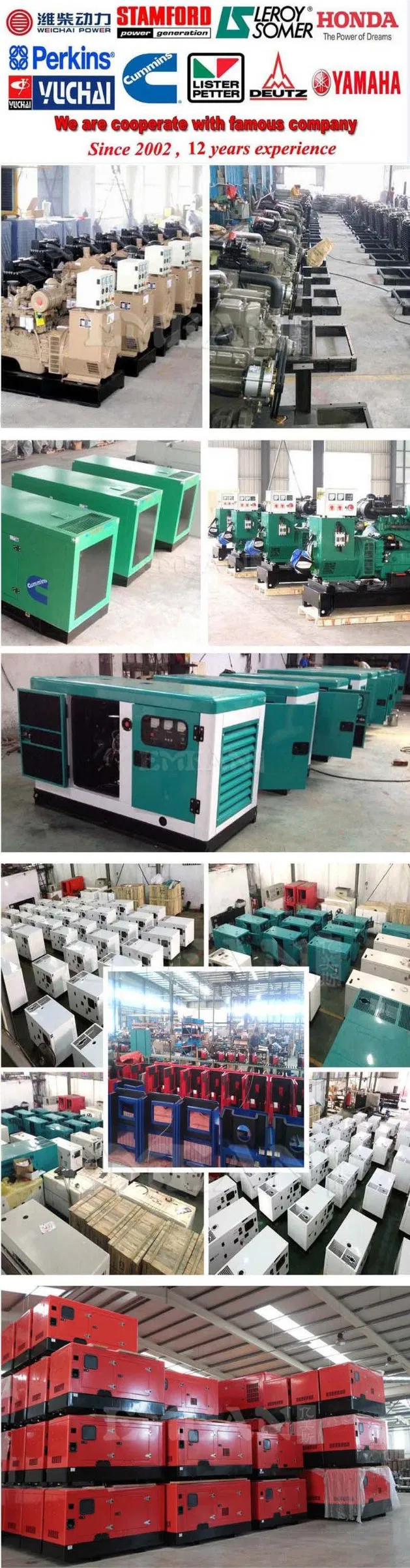 160kw/200kVA Diesel Silent Generator with Lovol-Perkin Engine