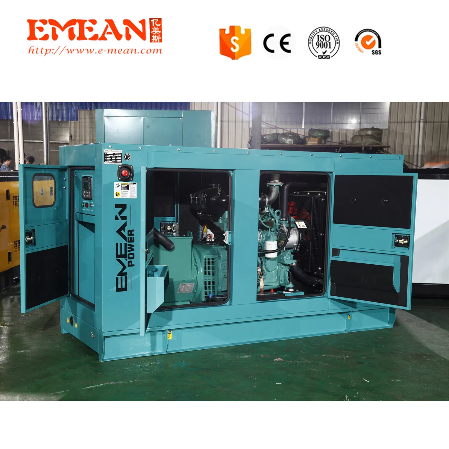 160kw/200kVA Diesel Silent Generator with Lovol-Perkin Engine