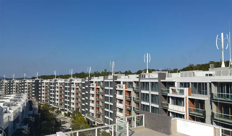 1kw on-Grid off-Grid System Aerogenerador De Eje Vertical Use in Park/Home/City