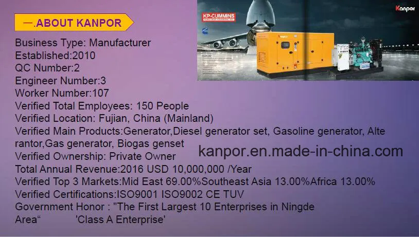 220V/380V 50Hz Quanchai QC480d 10kw Electric Generator