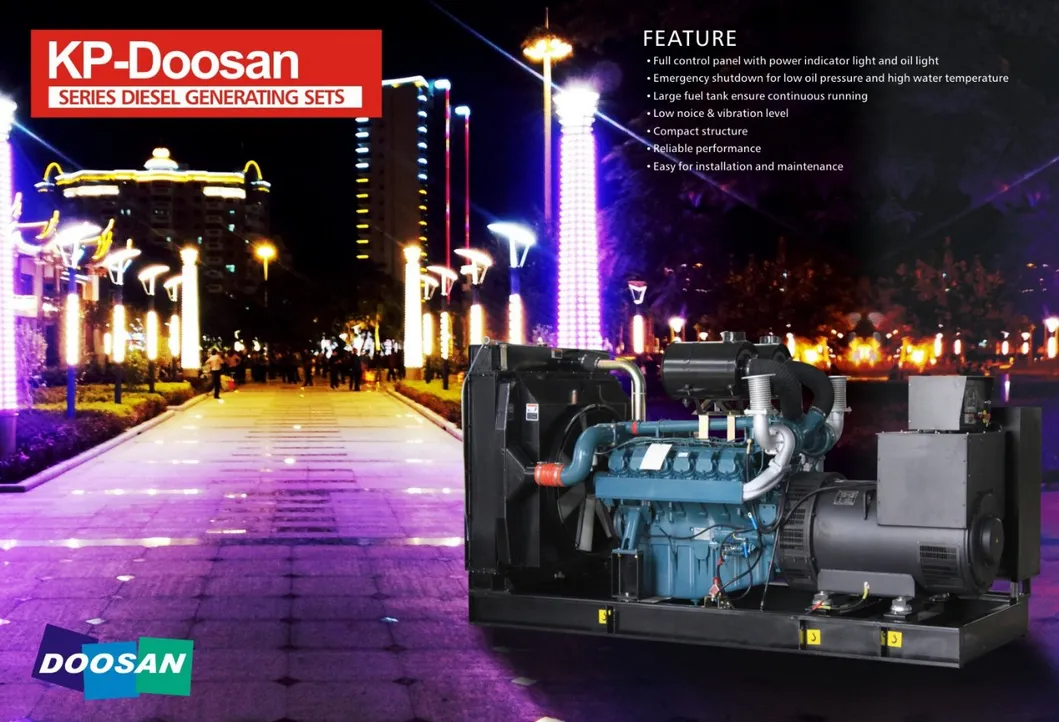 250kVA-825kVA Daewoo Doosan Diesel Engine Electric Generator