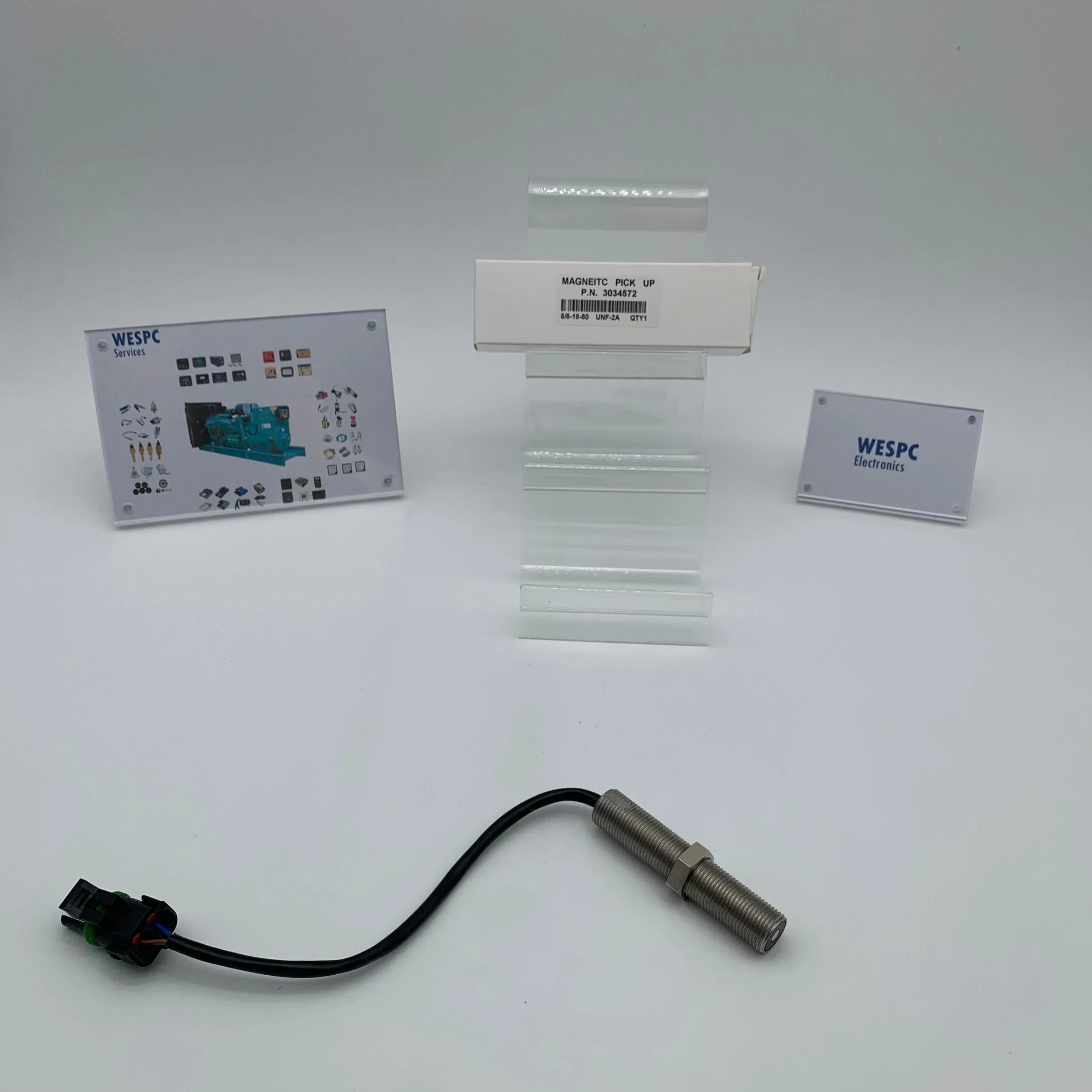 3034572 (120mm) Diesel Genset Generator Magnetic Pickup Speed Sensor Mpu Diesel Engine Rpm Sensor 3034572