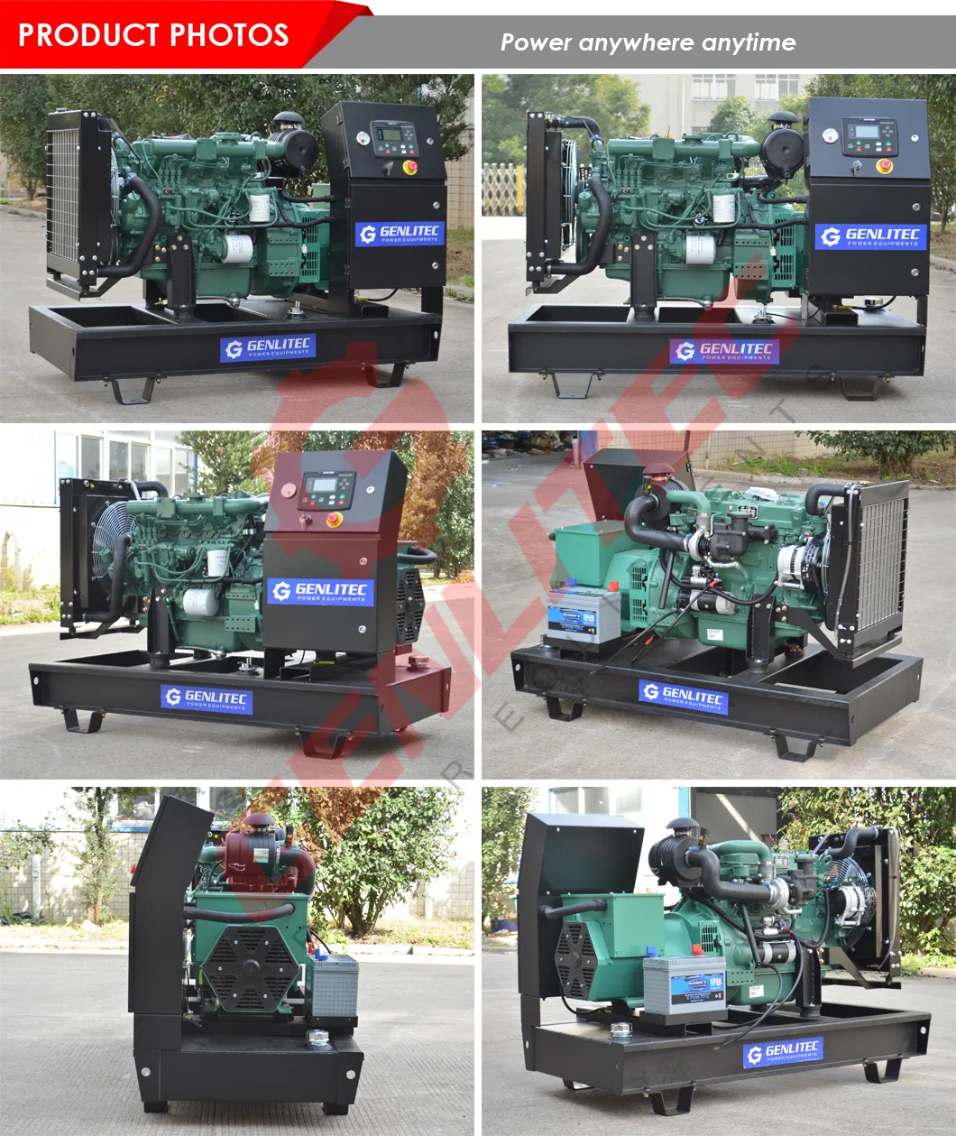 312kVA 250kw Fawde Engine Diesel Generator with Low Noise Silent Canopy