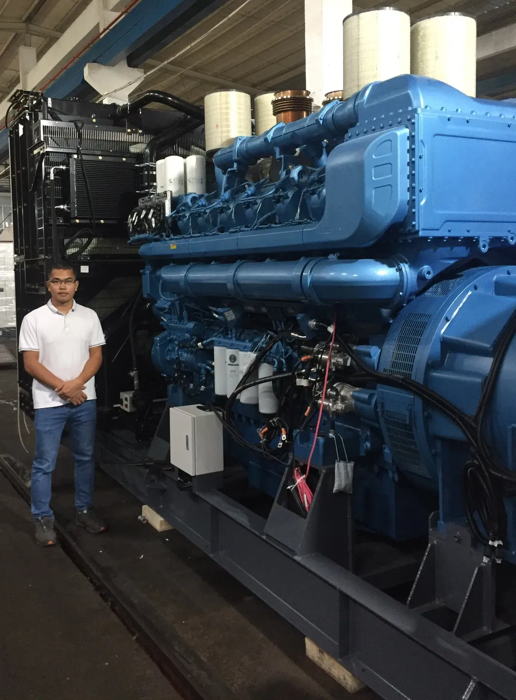 4000kw Diesel Generator Power Plant MB2750g Baudouin Engine Generator Synchronizing