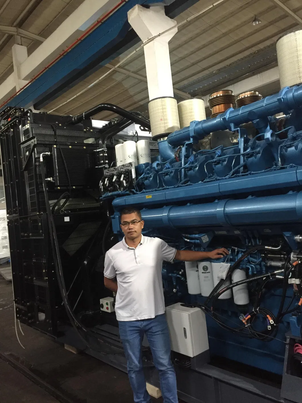 4000kw Diesel Generator Power Plant MB2750g Baudouin Engine Generator Synchronizing
