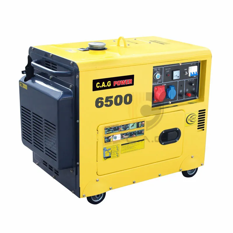 5 Kw 6.5kVA 6500W 380V 415V 3-Phase 186fa Industrial Mobile Diesel Engines Generators