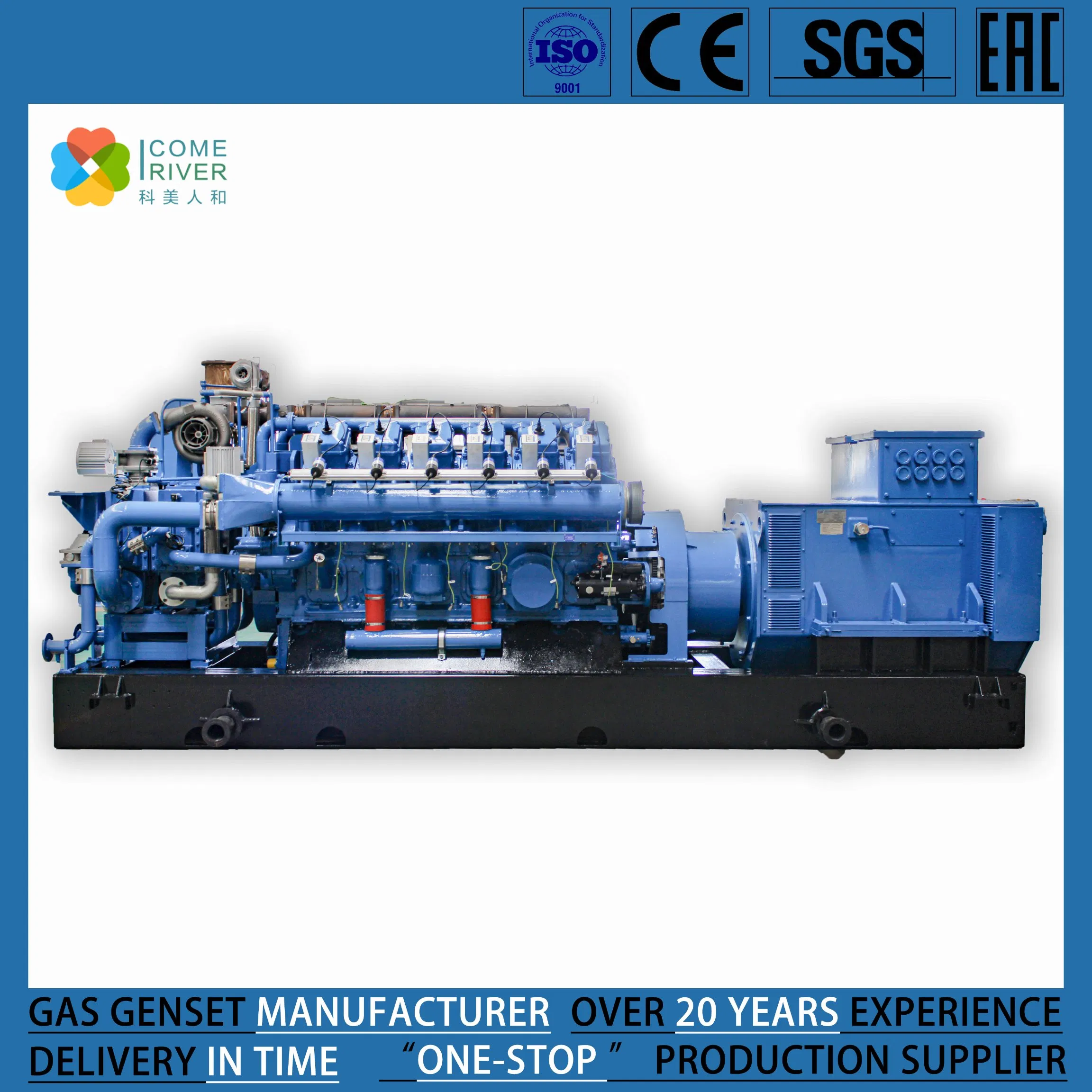 500kw Industrial Exhaust Gas 12V190 Series Lcv Gas Generator Set