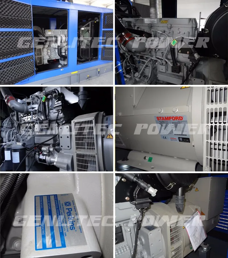 60Hz 254/440V 450kVA Perkins 2206D-E13tag2 Silent Diesel Generator