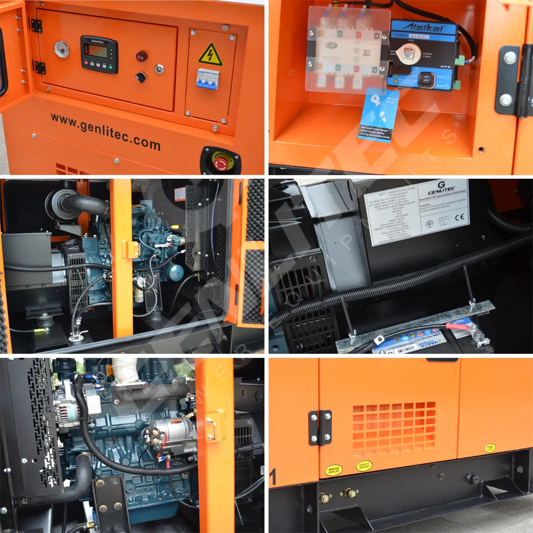 60Hz Single Phase Super Silent Diesel Generator with Japan Kubota Engine From 7kw to 35kw