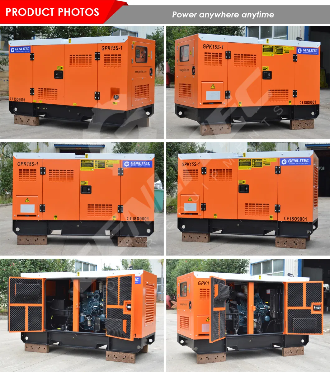 60Hz Single Phase Super Silent Diesel Generator with Japan Kubota Engine From 7kw to 35kw