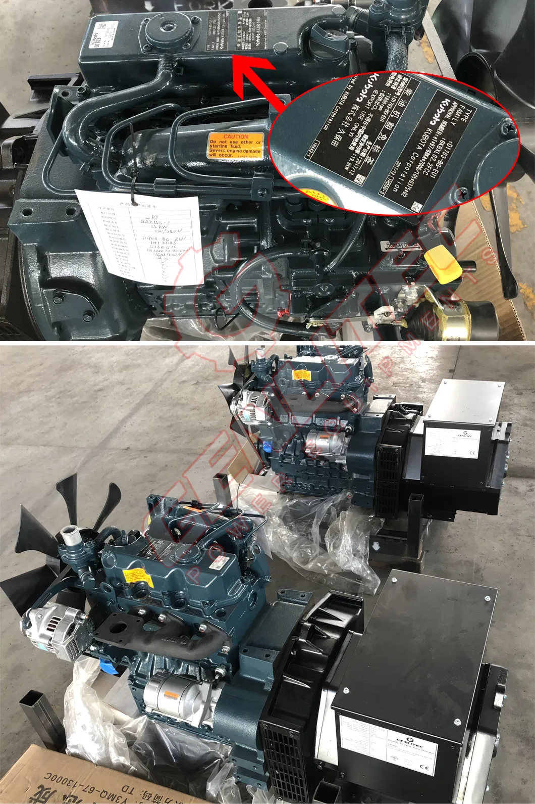60Hz Single Phase Super Silent Diesel Generator with Japan Kubota Engine From 7kw to 35kw