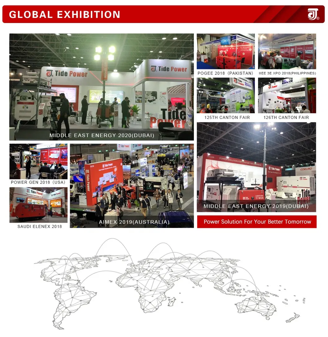 60kVA Diesel Generator Set 48kw of Mobile Power Station Trailer Mounted Generator Diesel Power