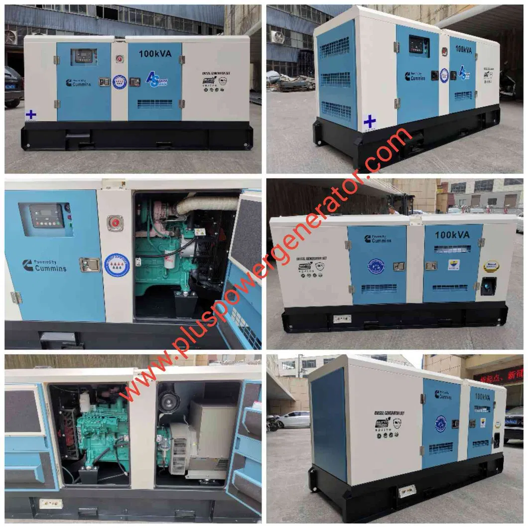 75kw 94kVA Cummin S Super Silent Diesel Power Generators (15kVA 20kVA 25kVA 30kVA 50kVA 60kVA 80kVA 100kVA 150kVA 200kVA 250kVA 300kVA 500kVA 800kVA 1000kVA)
