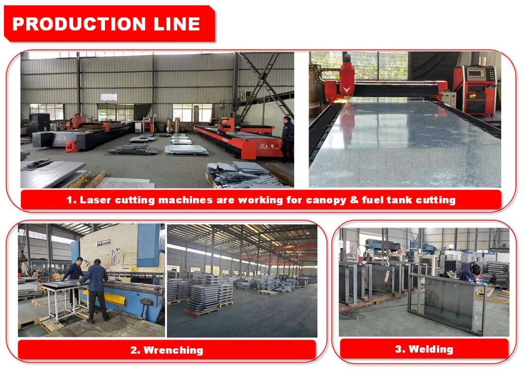 78kw/98kVA 86kw/107kVA Diesel Generator Lovol Engine for Power Station