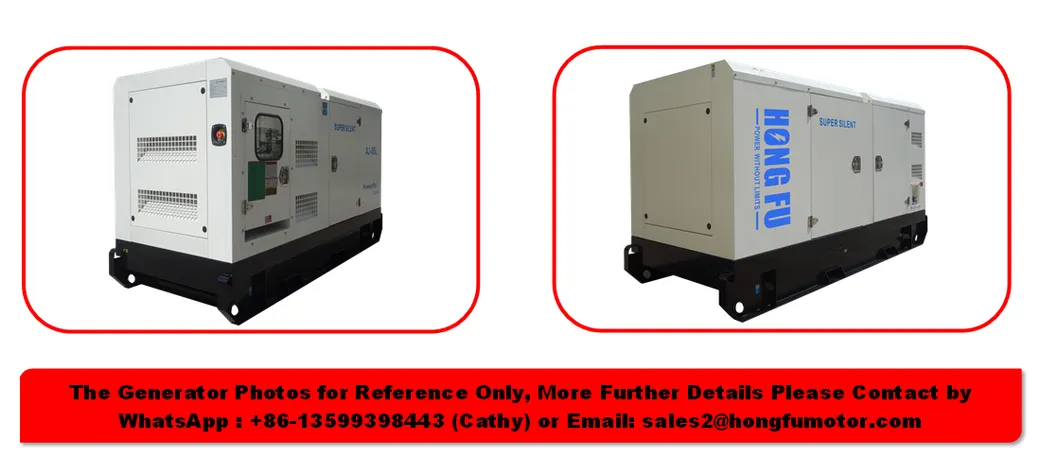 78kw/98kVA 86kw/107kVA Lovol Soundproof Power Diesel Generator with Electrical Governor