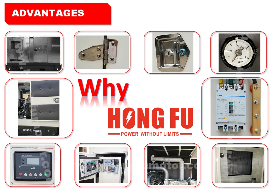 78kw/98kVA 86kw/107kVA Lovol Soundproof Power Diesel Generator with Electrical Governor