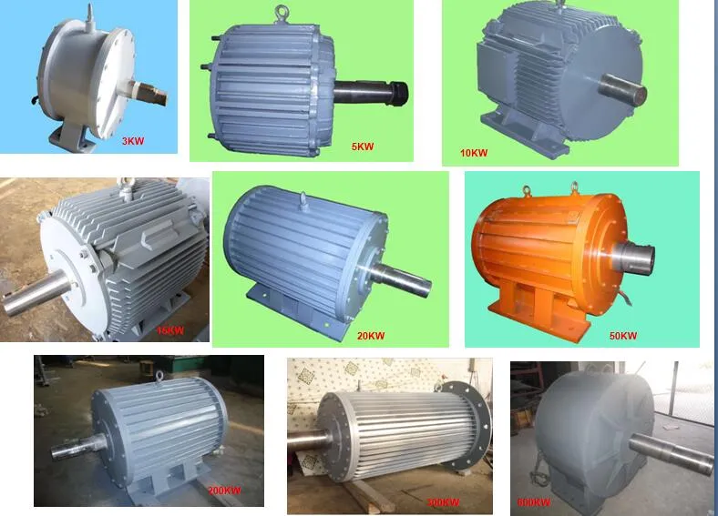 8kw 250rpm Permanent Water Turbine Generator