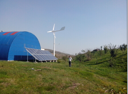 Anhua off Grid Solution Plan with Variable Pitch Wind Turbine and Solar Module