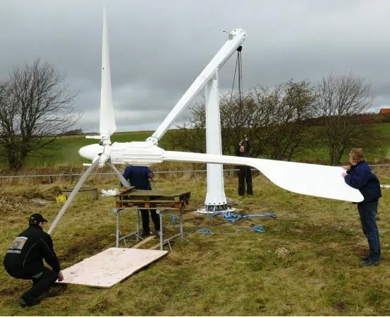 Anhua off Grid Solution Plan with Variable Pitch Wind Turbine and Solar Module