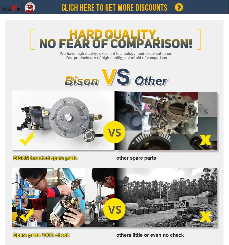 Bison (China) Factory Price 188f Generator Set Spare Parts Generator Carburetor