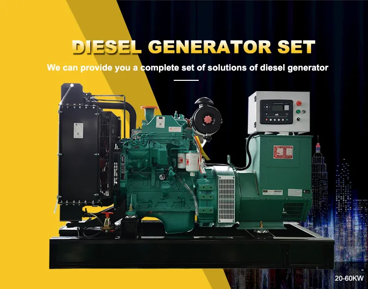 China Bison 30kw Electric Diesel Generator Genset with Cummins Diesel Engine 4bt3.9-G2