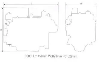 Chinese Marine Diesel Engine with Gearbox 363HP to 450HP