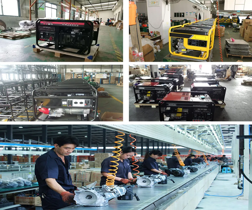 Copper Wire 5.5kw Portable Power Industrial Gasoline Generator