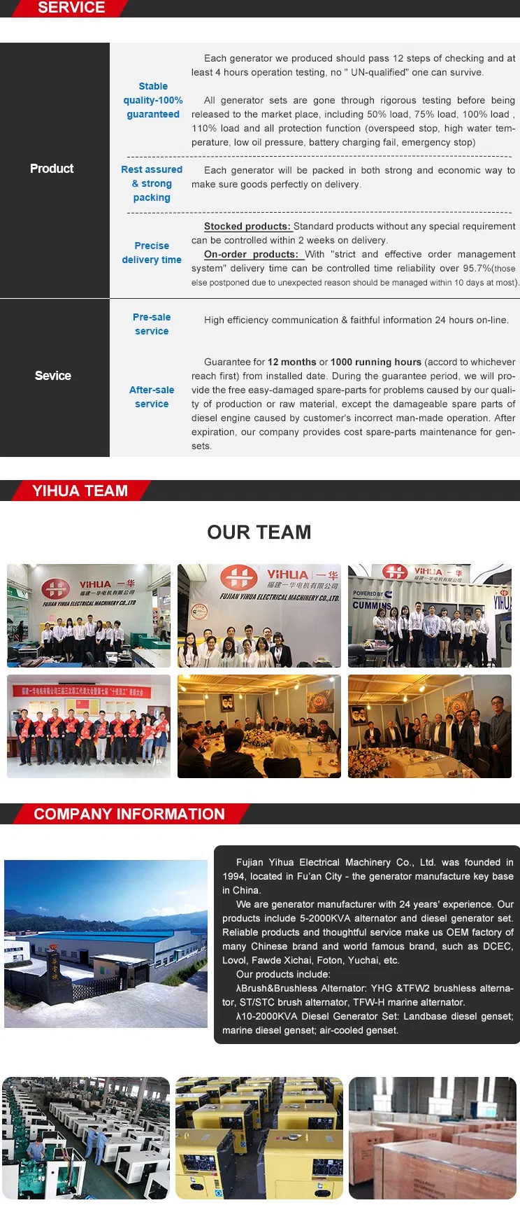 Cummins 200-1200kw Silent Power Electrical Generator[IC180930A]