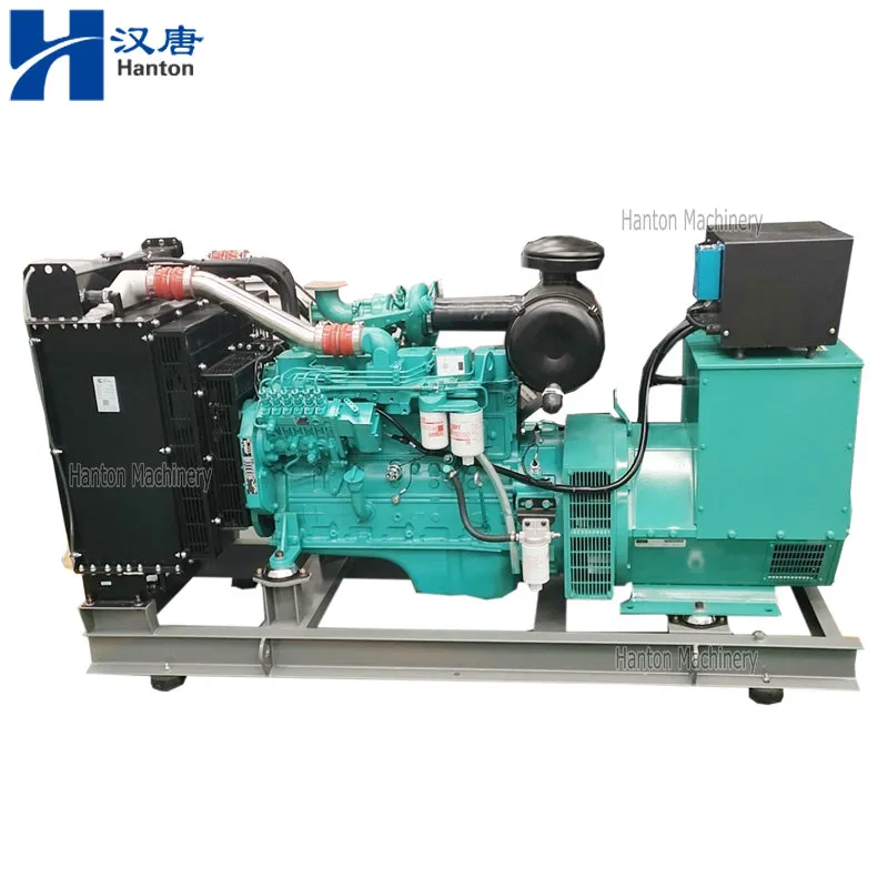 Cummins diesel generator set with engine 6BTAA and alternator stamford