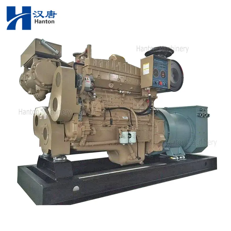 Cummins marine generator set with engine NTA855-DM and stamford alternator