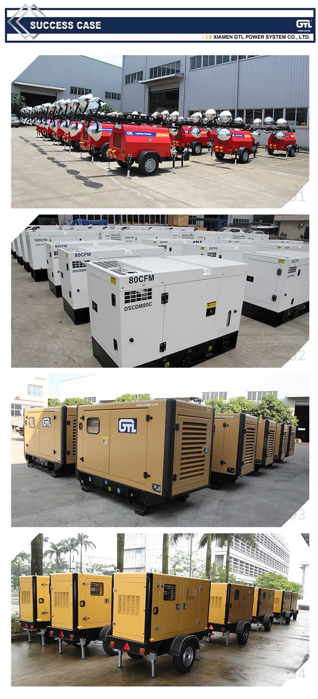 Cummins Silent/Soundproof Generator 64kVA 100kVA 200kVA 300kVA Diesel Generator Power by Cummins