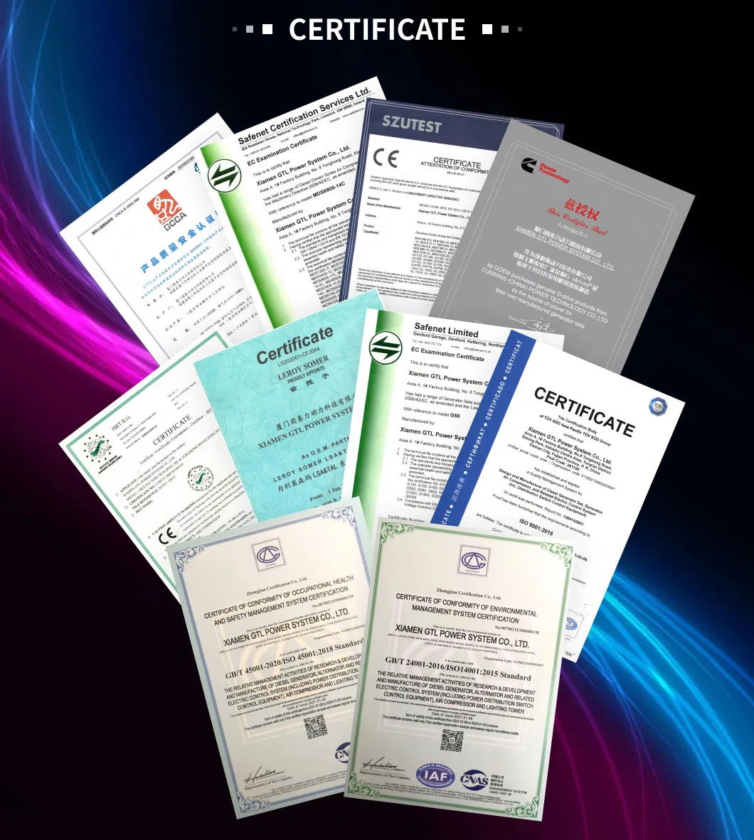 Diesel Generator Set 2250kVA 1800kw Prime 2500kVA 2000kw 2wm Standby Power Electric Diesel Power Generator with Engine Perkins 4016-61trg3