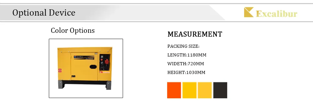 Diesel Power Generator with Diesel Engine 186f Air Cooled