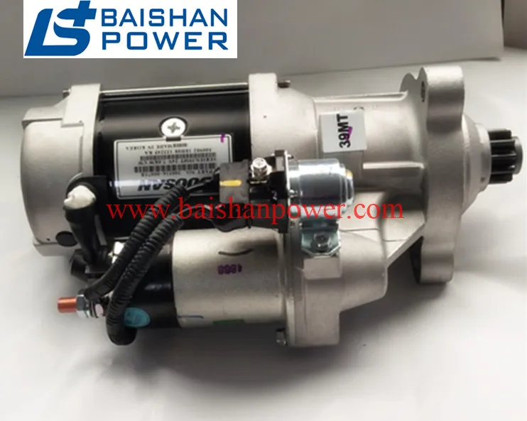 Doosan Engine Starting Motor Steyr Cnhtc Weichai HOWO Vg1560090001 Vg1560090007 De12 DV15 DV18 DV22 DC Alternator 300901-00009 DV15 18 22 Startor 300516-00075b