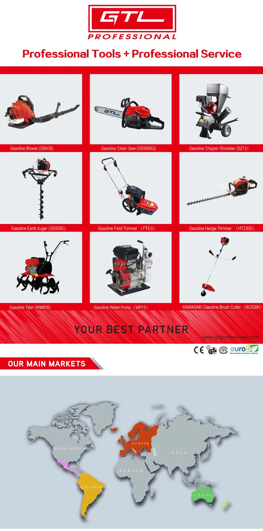 Electric Starter 210cc Gasoline Powered Generator with Wheels and Handles (FG5500)