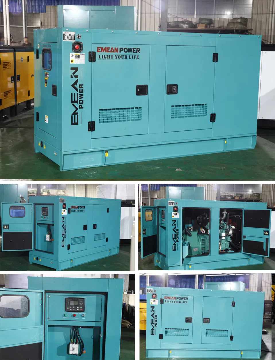 Factory 20kw 25kVA AC 1/3phase Soundproof Genset