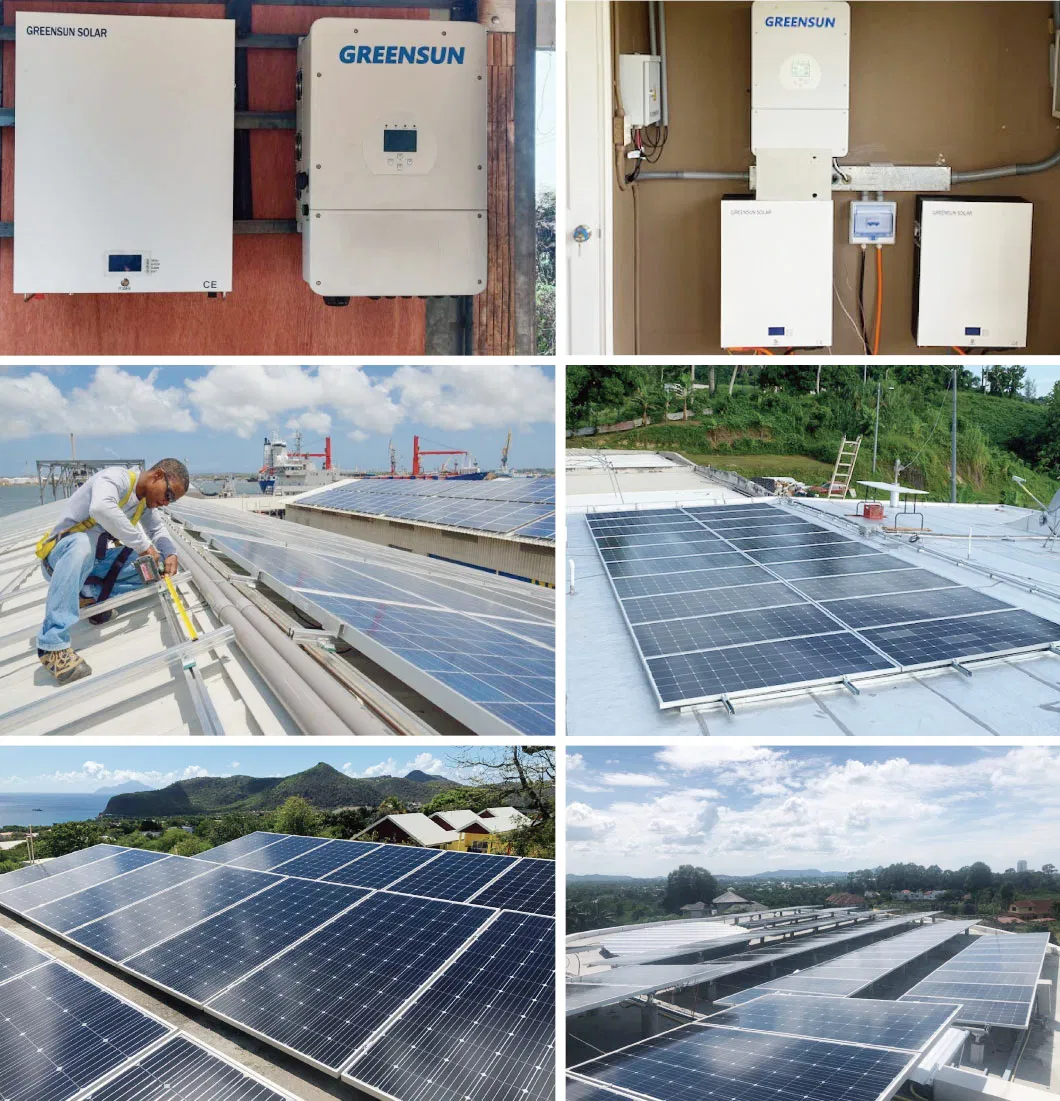 Factory Direct Sale 10kw 15kw 20kw on off Grid Hybrid Solar Energy Battery Power System for Home