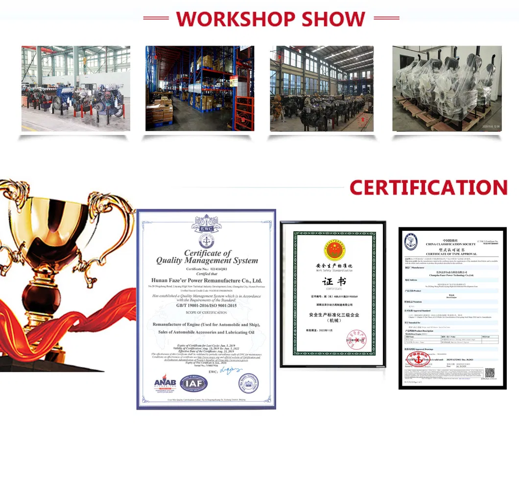 New Diesel 6 Cylinders Low Noise Powerful Water Cooled Engine