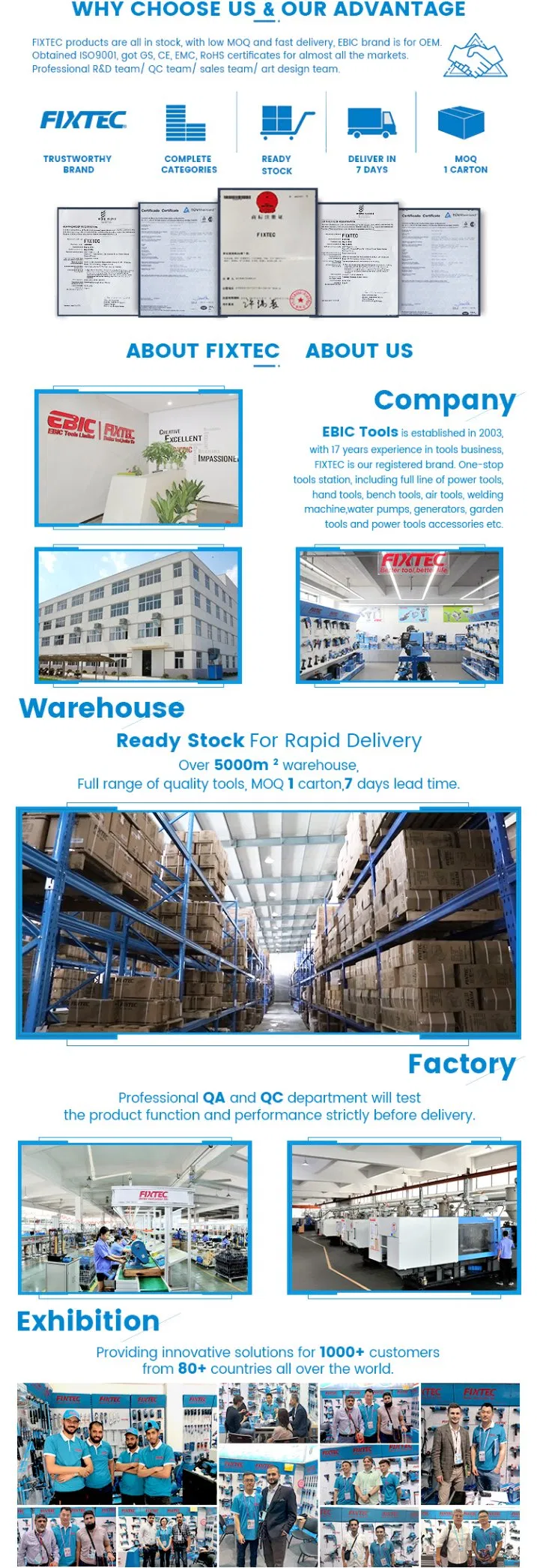 Fixtec Power Engine 13HP 389cc Electric Generators Portable Gasoline Generator 5kw