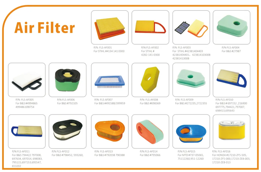FLS-AF024 Stens 102-366 Pre-Filter for  Kawasaki Engine Spare Parts 11013-7025 M151768 Air Filter