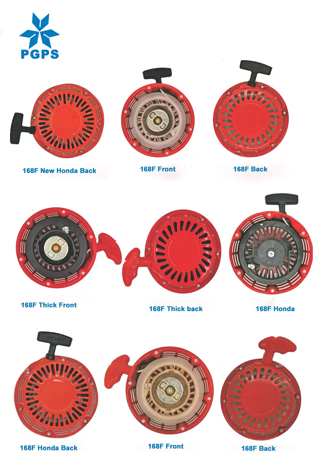 High Quality 168f 188f 190f Gx390 Gx340 Ey20 Ey18 Generator Recoil Starter Assembly