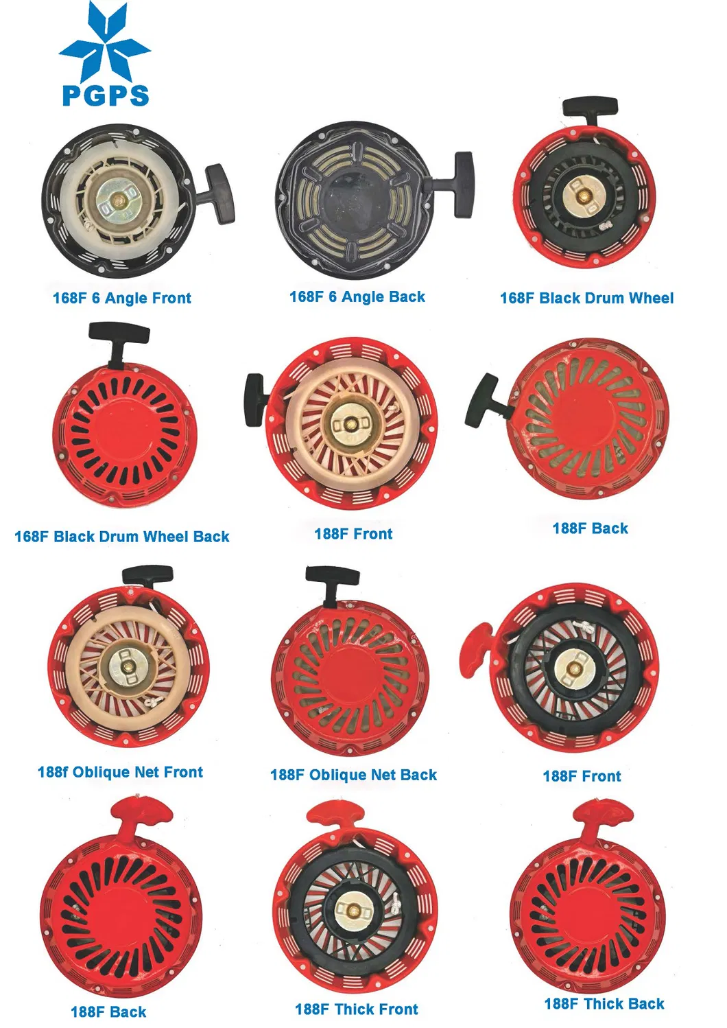 High Quality 188f Gx390 Gx340 190f 5kVA Generator Recoil Starter Assembly