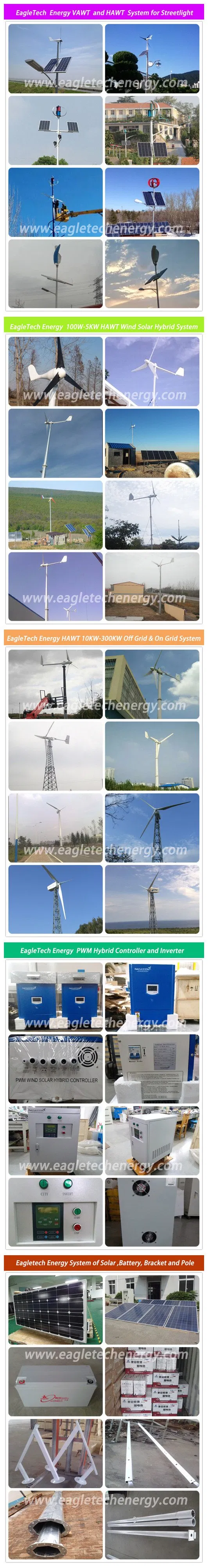 High Quality Wind Power CE Approached Hybrid Wind Solar Generator (3900W) Wind Turbine System Small Wind Energy System Home Wind System