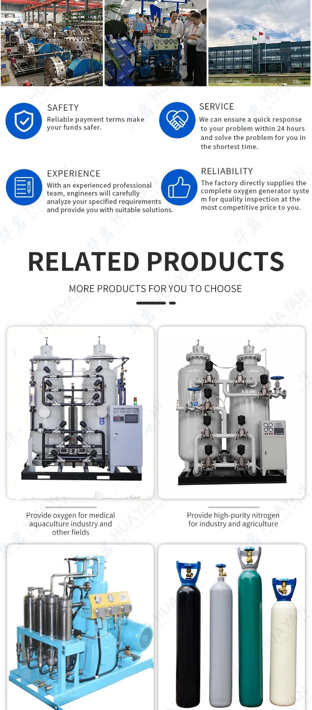 Hospital Oxygen Making Machine Medical Oxygen Generator Cylinder Filling Oxygen Plant