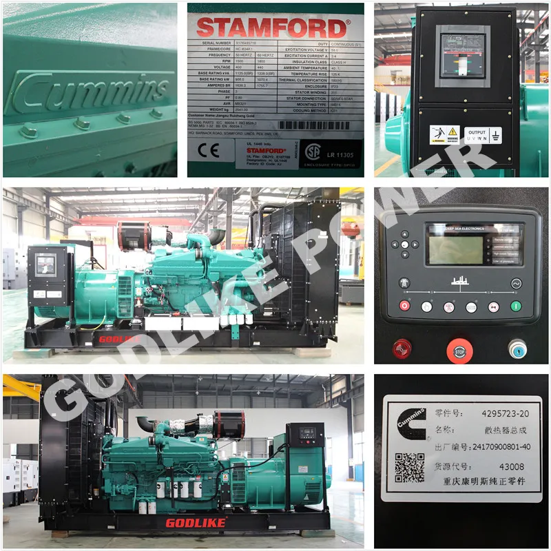 Hot Sale 500kVA/400kw Diesel Generator Cummins Silent Generator